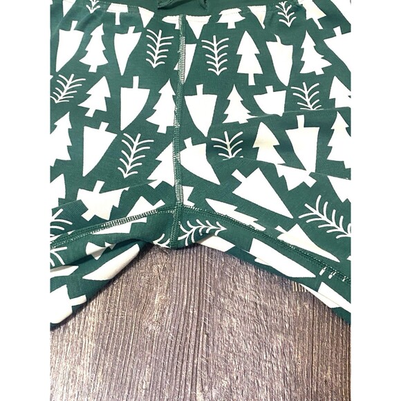 Hanna Andersson Organic Cotton Pajama Set Christmas Trees Holiday Top L Bottom M - Picture 13 of 16